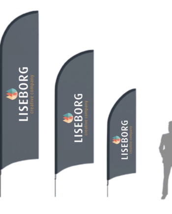 Beachflag Sejlformet