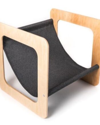 Børnestol Træ Med Stofsæde 50x50x51