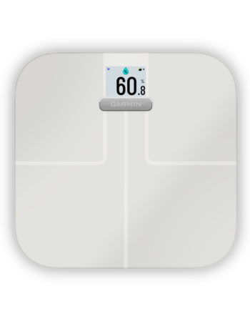 Garmin Index Smart Scale Vægt Der Måler Kropsfedt Vand Bmi Hvid