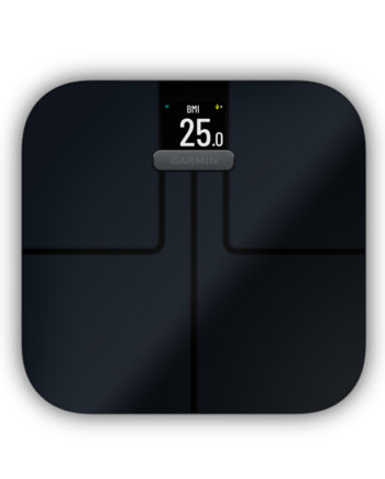 Garmin Index Smart Scale Vægt Der Måler Kropsfedt Vand Bmi Sort