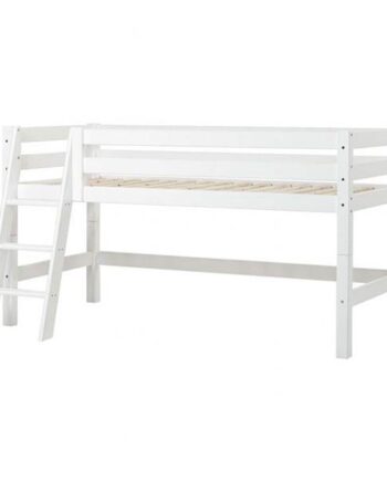 Hoppekids Eco Luxury Halvhøj Seng Med Skrå Stige