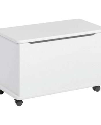 Hoppekids Legetøjskiste Hjul Hvid