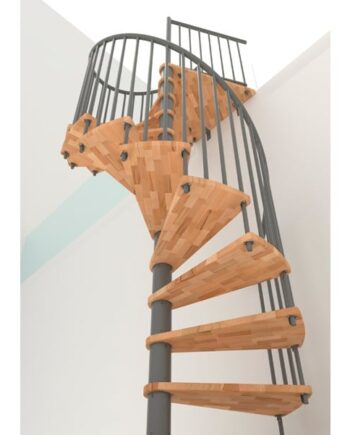 Minka Spiral Smart Spindeltrappe Gra ø100 Bøg