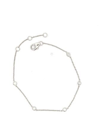 Petite Fashion Diamant Armbånd Hvidguld Diamanter Hvidguld