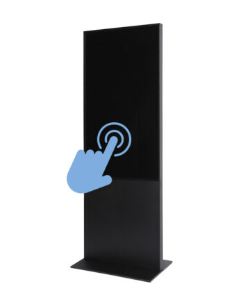 Smart Line Digital Totem Sort Med  Samsung Touch Skærm
