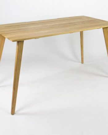 Smart Skrivebord Massiv Egetræ 132x65x73 Flere Varianter Egefarve