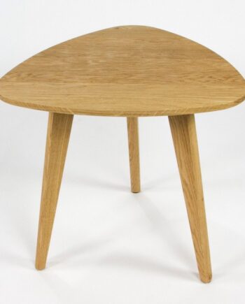 Trekantet Sidebord Egetræ 52x52x51 Egefarvet