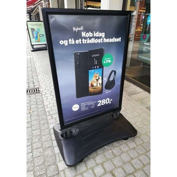 Wind Sign Waterbase Budget Gadeskilt