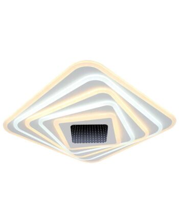 150w Led Smart Loftslampe Med Effekt 50x50cm Cct Dæmpbar Inkl Fjernbetjening Kulør :