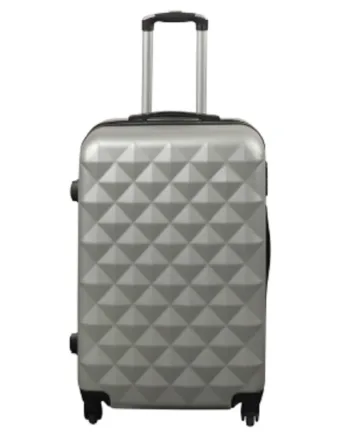 Kuffert Hardcase Str Medium Diamant Grå Smart Billig Rejsekuffert