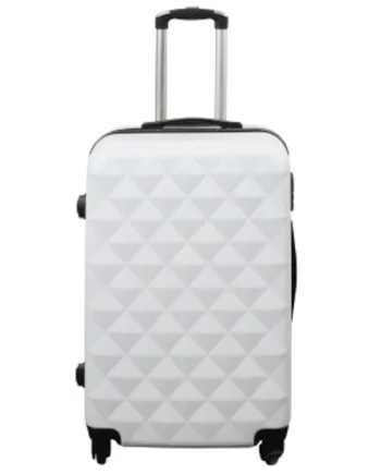 Kuffert Tilbud Hardcase Str Medium Diamant Hvid Smart Rejsekuffert