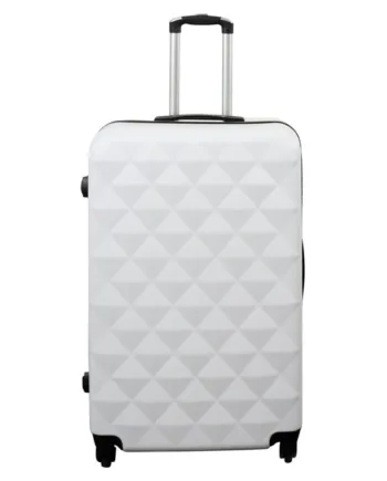 Stor Kuffert Diamant Hvid Hardcase Kuffert Billig Smart Rejsekuffert