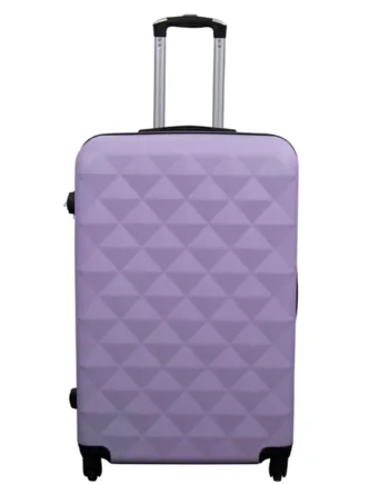 Stor Kuffert Diamant Lilla Hardcase Kuffert Billig Smart Rejsekuffert