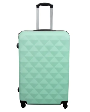 Stor Kuffert Diamant Turkis Hardcase Kuffert Smart Rejsekuffert