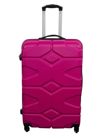Stor Kuffert Military Pink Hardcase Kuffert Smart Rejsekuffert