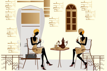 Fototapet Street Cafe