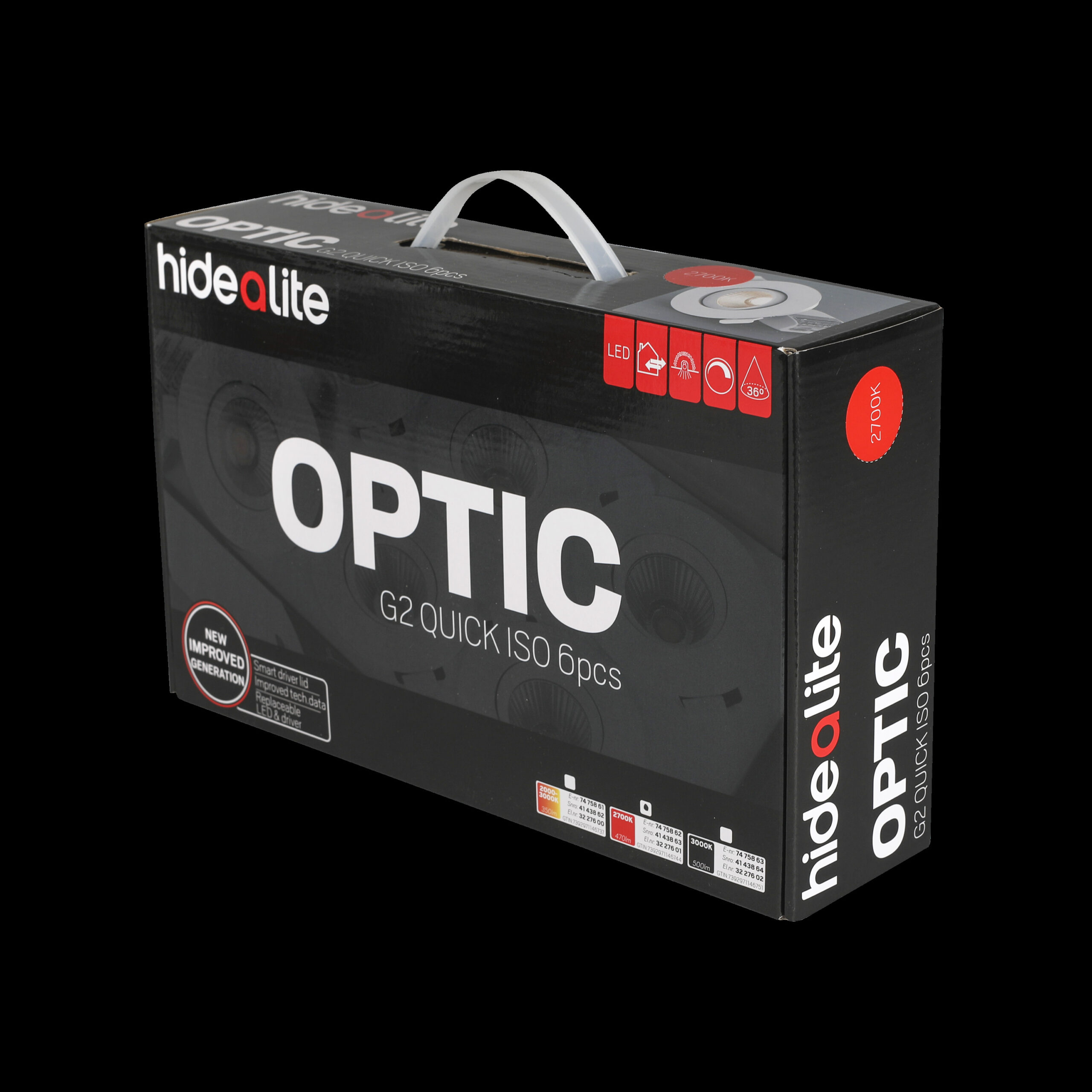 Optic Quick 6x6w 470lm 2700k