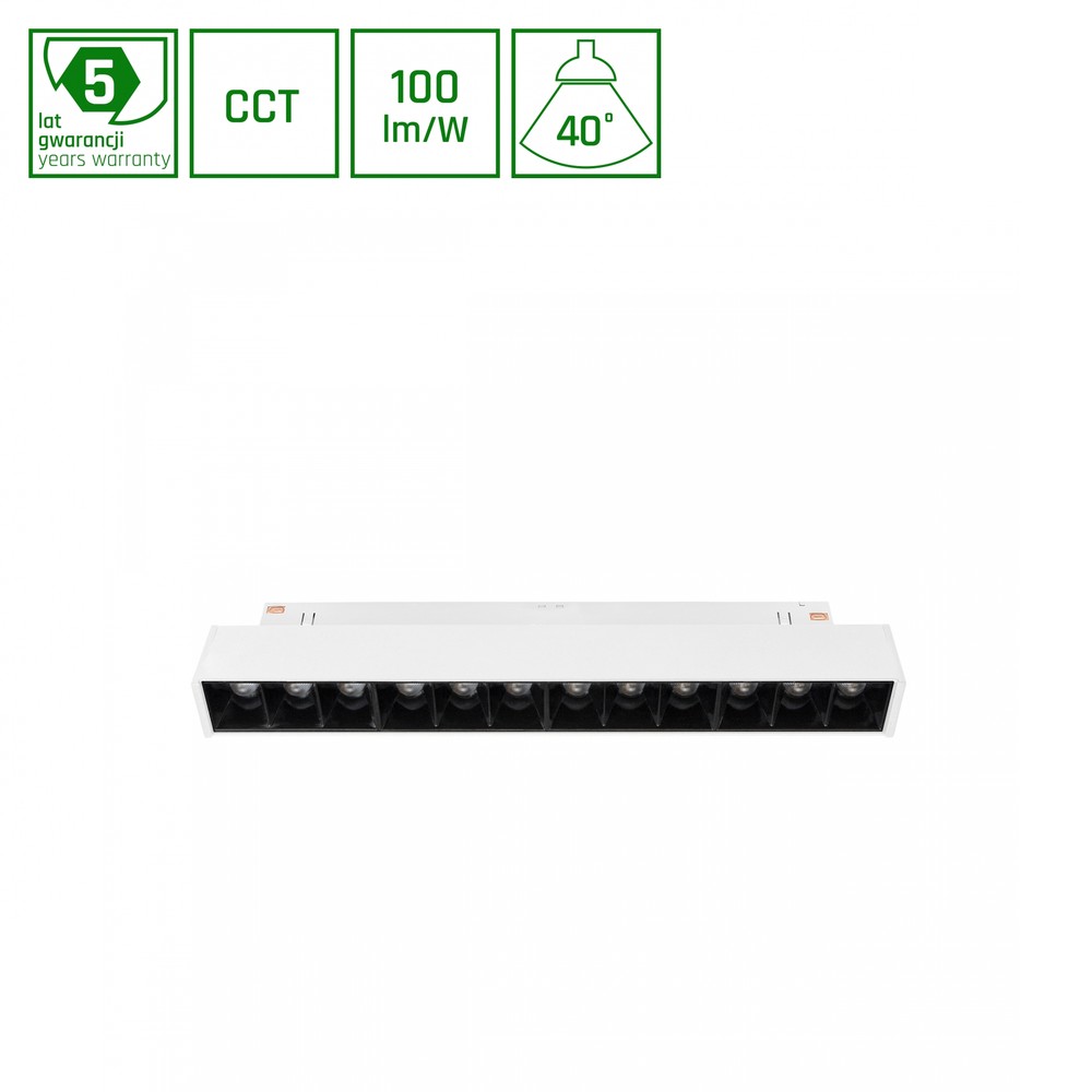 12w System Lys 4cm Shift Smart Grid Skinne 35 Cct Hvid Dim Zigbee Dæmpbar : Via Smart Home Kulør : Cct Varm Til Kold Hvid