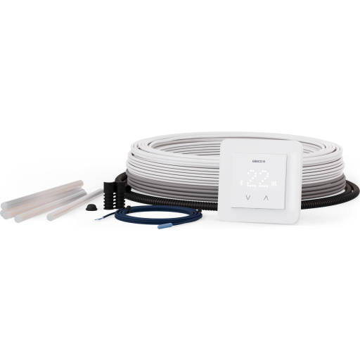 Ebeco Gulvvarmesæt Med Varmekabel   Termostat Bluetooth 540w Meter