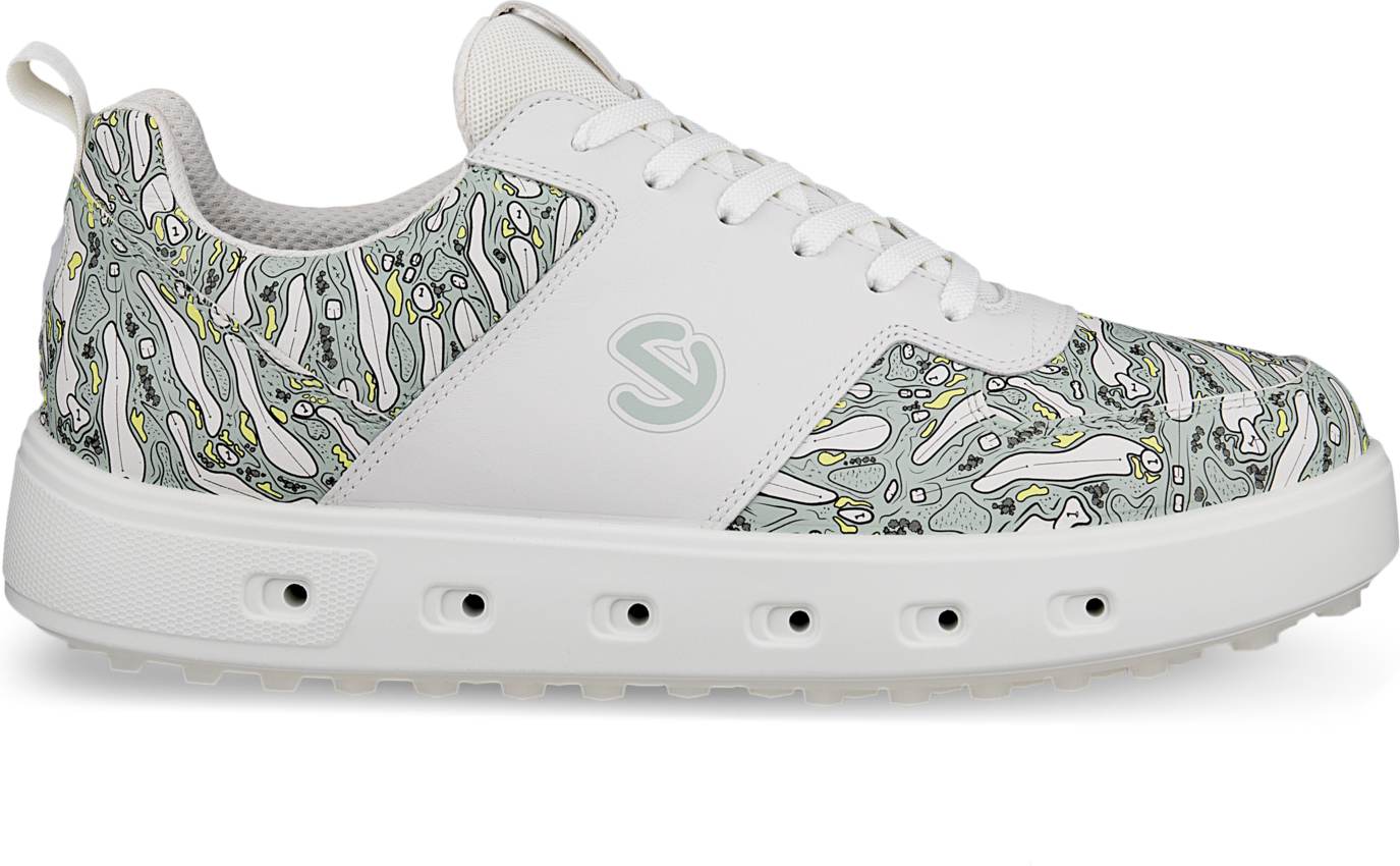 Ecco Street 720 Hybrid Vandtætte Herre Golfsko Uden Spikes White Ice Flower Str Normal