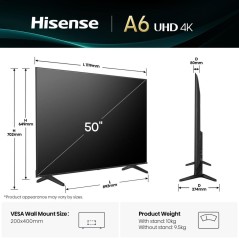 Hisense A6q Series 50a6q Uhd 2160p Smart