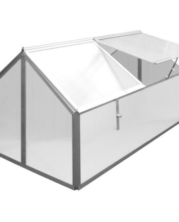 Minidrivhus Sølv åbninger 120x80x67cm