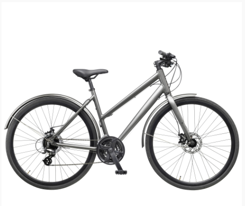 Mustang Hybrid Street Altus Ampquot Damecykel Med Gear Gun Metal