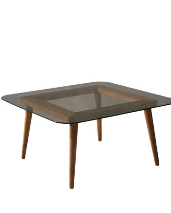 Nordvrk Smart Sofabord Kvadratisk Bronze Glas Fyrretræ Bøgetræ 80x80
