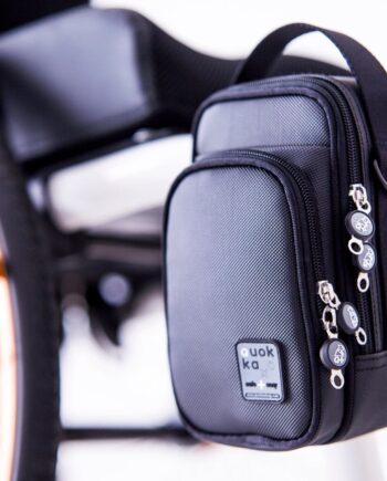 Quokka Ampquotminiampquot Lille Smart Taske Med Rum Vandtættet Lynlåse Kørestol   Rollator