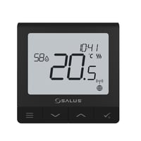 Salus Sq610brf Quantum Rumtermostat Til Smart Home Zigbee Batteri Sort