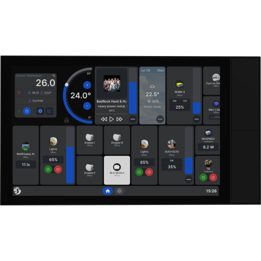 Shelly Vægdisplay Bluetooth Sort