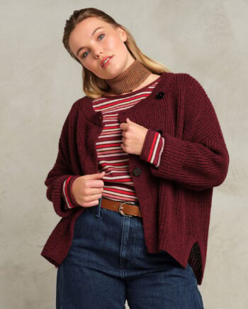 Skovhuus Kvinde Josefine Cardigan Blackberry