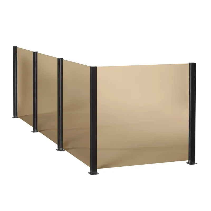 Smart Fence Glas Røgfarvet Modul