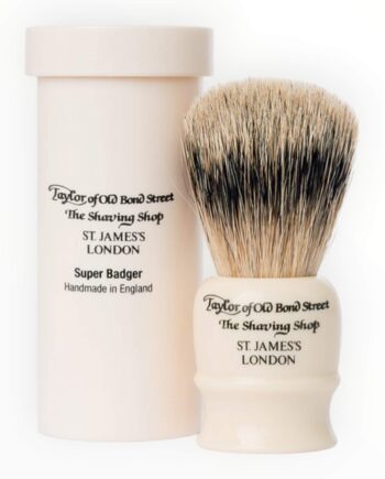 Taylor Old Bond Street Rejsebørste Rør Super Badger Ivory