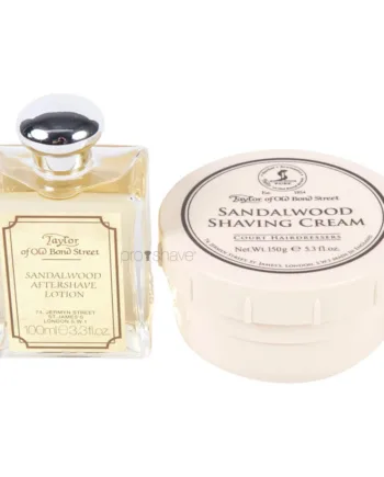Taylor Old Bond Street Sandeltræ Sæt Barbercreme Aftershave