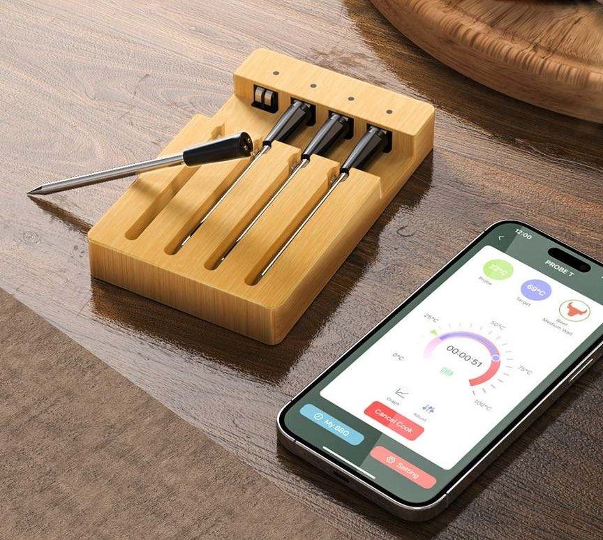 Trådløs Smart Meater Termometer Stk