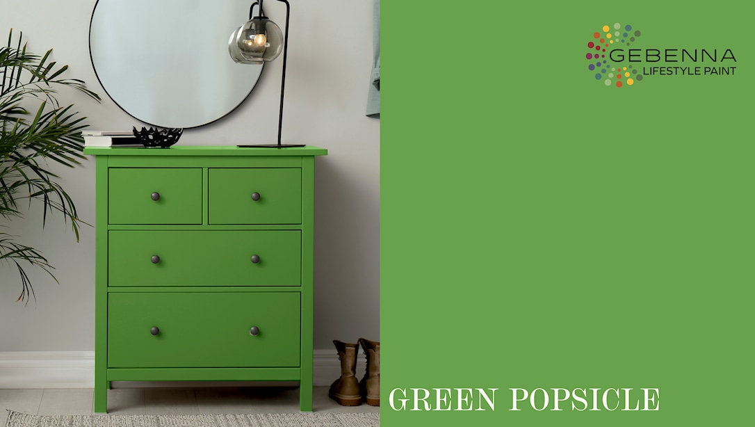Træmaling: Fashion : Green Popsicle