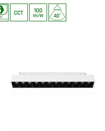 12w System Lys 4cm Shift Smart Grid Skinne 35 Cct Hvid Dim Zigbee Dæmpbar : Via Smart Home Kulør : Cct Varm Til Kold Hvid