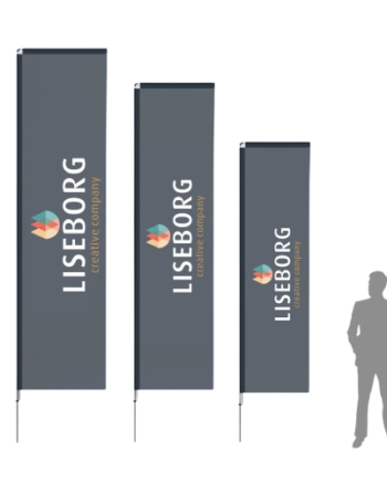 Beachflag Firkantet