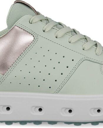 Ecco Street 720 Vandtætte Dame Golfsko Uden Spikes Gold Metallic Matcha Str Normal