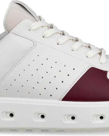 Ecco Street 720 Vandtætte Herre Golfsko Uden Spikes Dark Ruby White Marine Str Normal
