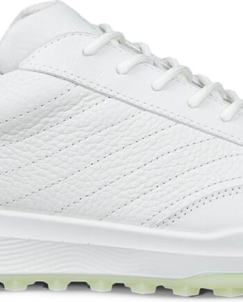 Ecco Street Vibe Vandtætte Dame Golfsko Uden Spikes Shadow White White Lime Cream Str Normal