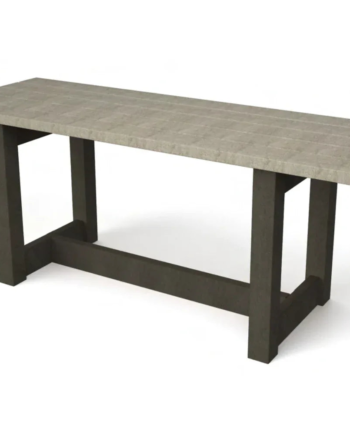 Gova Street London Udendørsbord 180x64 Sort Genbrugsplast