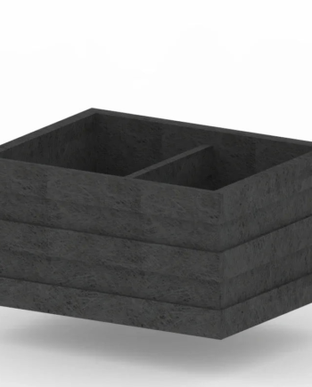 Gova Street Madrid Blomsterkrukke Model Sort 90x90x36