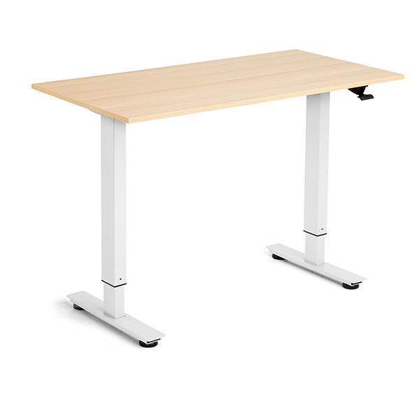 Hæve Sænkebord Flexidesk 1200x600 Ben Hvid