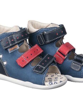 Memo Dino Sandal Navy Rød Sandal Med Ekstra Støtte