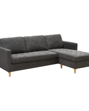 Milano Lounge Sofa Mørkegråt Stof
