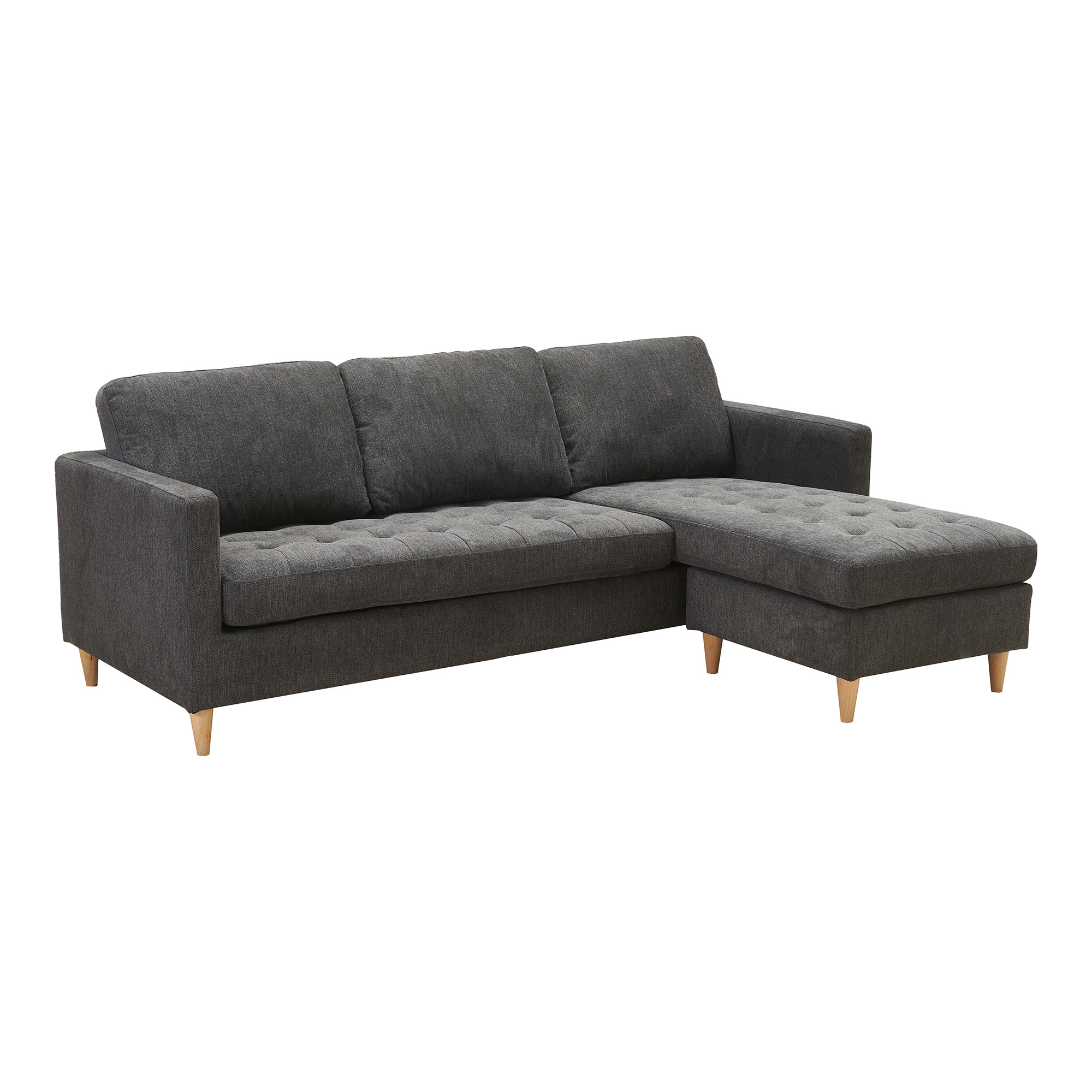 Milano Lounge Sofa Mørkegråt Stof