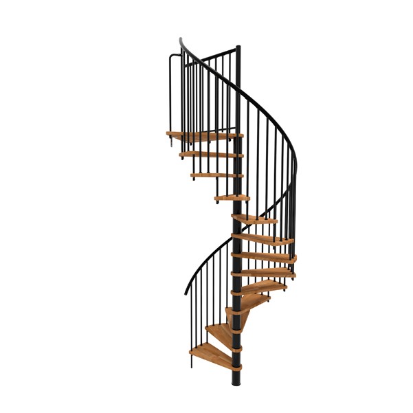 Minka Spiral Smart Spindeltrappe Sort ø140