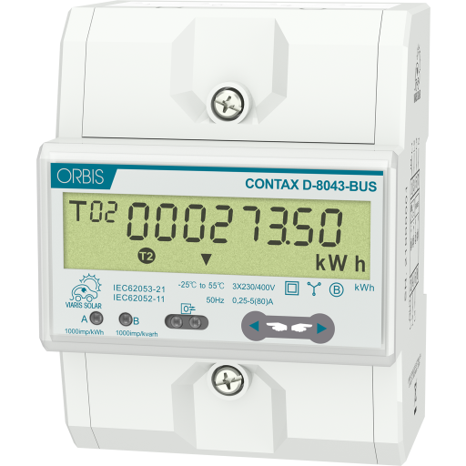 Orbis Viaris Solar Energimåler 3x80a